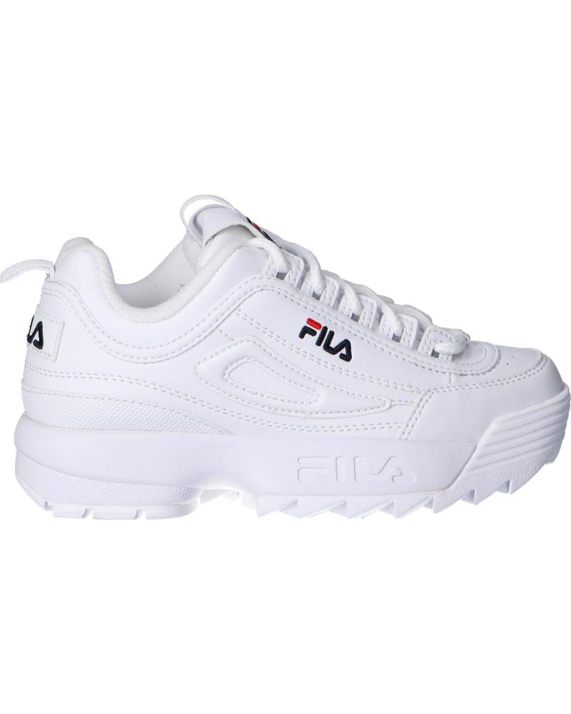 Deportivas de Mujer y Niña y Niño FILA 1010567 1FG DISRUPTOR KD WHITE
