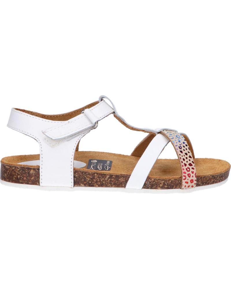 Sandalias de Niña KICKERS 784661-30 BODERY 33 BLANC MULTICOLOR LEOPARD