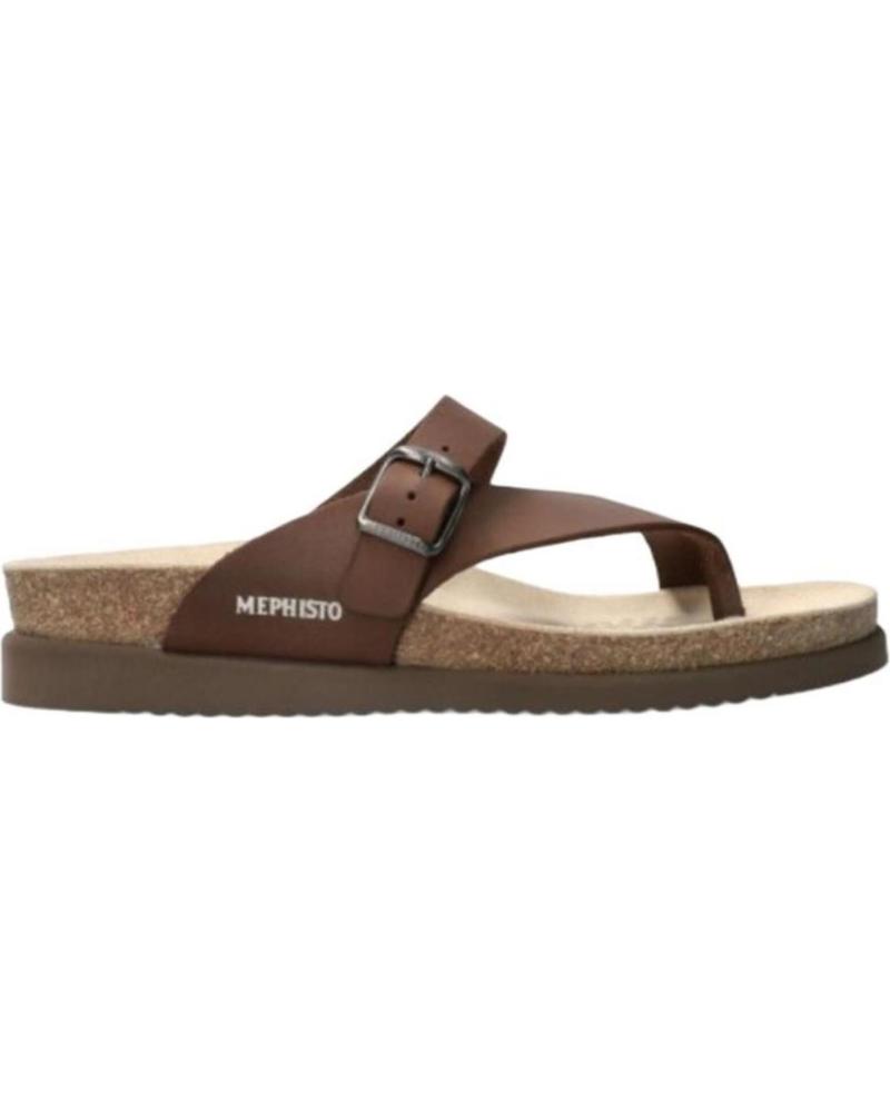 Sandalias de Mujer MEPHISTO HELEN PIEL MARRON