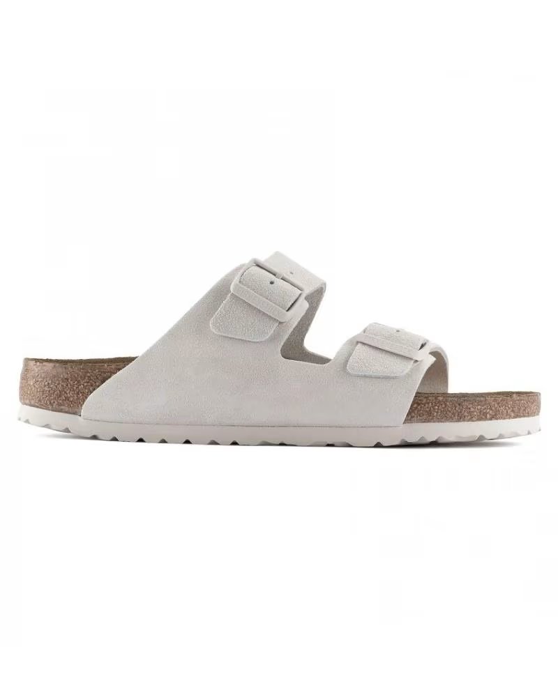 Sandalias de Mujer Birkenstock Arizona Sfb Vl Antique White 1024516
