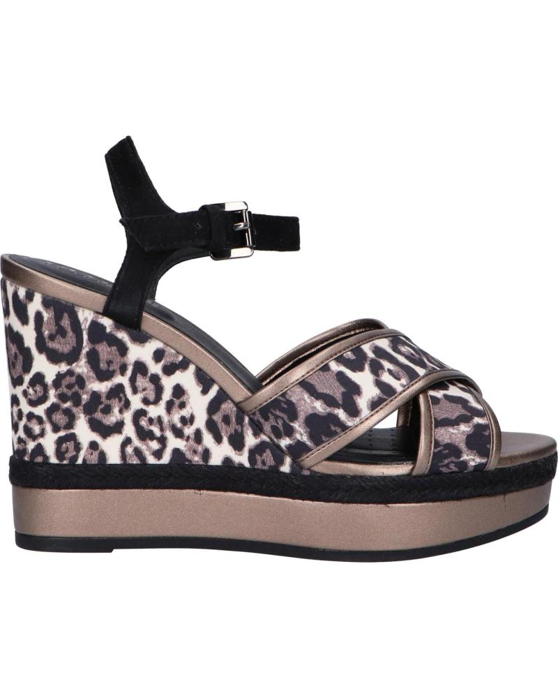 Sandalias de Mujer GEOX D92CFE 0AW21 D YULIMAR C6458 CHESTNUT-BLACK