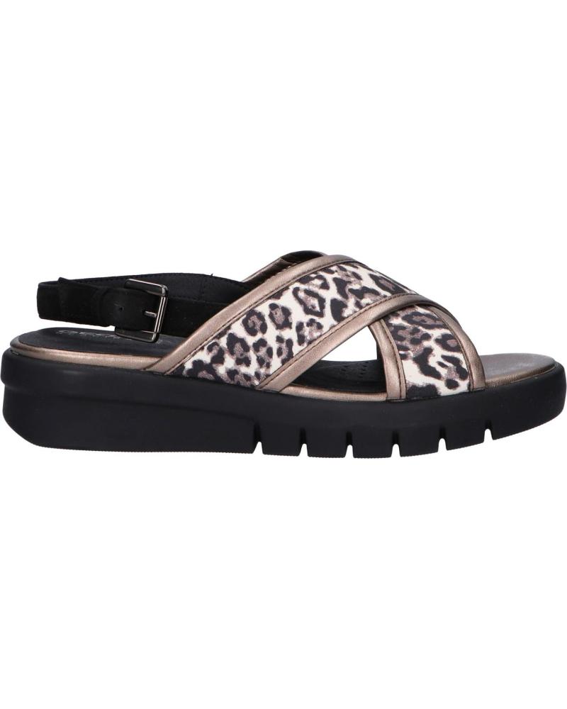 Sandalias de Mujer GEOX D92DPD 0AW21 D WIMBLEY C6458 CHESTNUT-BLACK