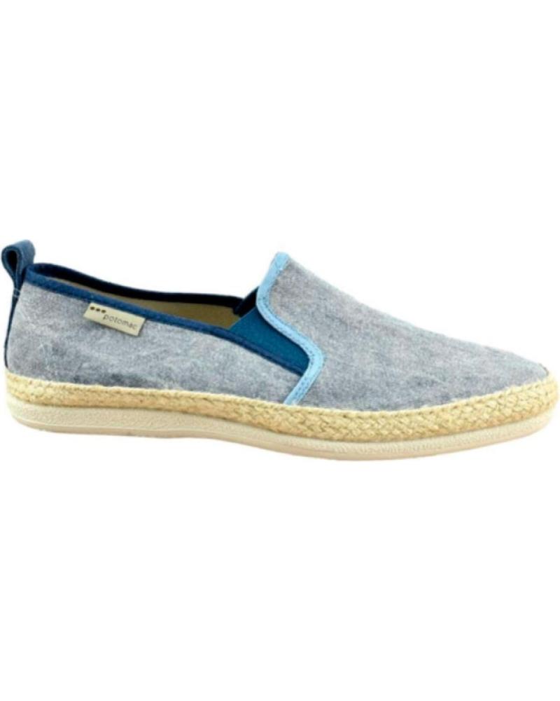 Sapatos de Homem POTOMAC ZAPATILLA LONA CON VIRA DE YUTE AZUL