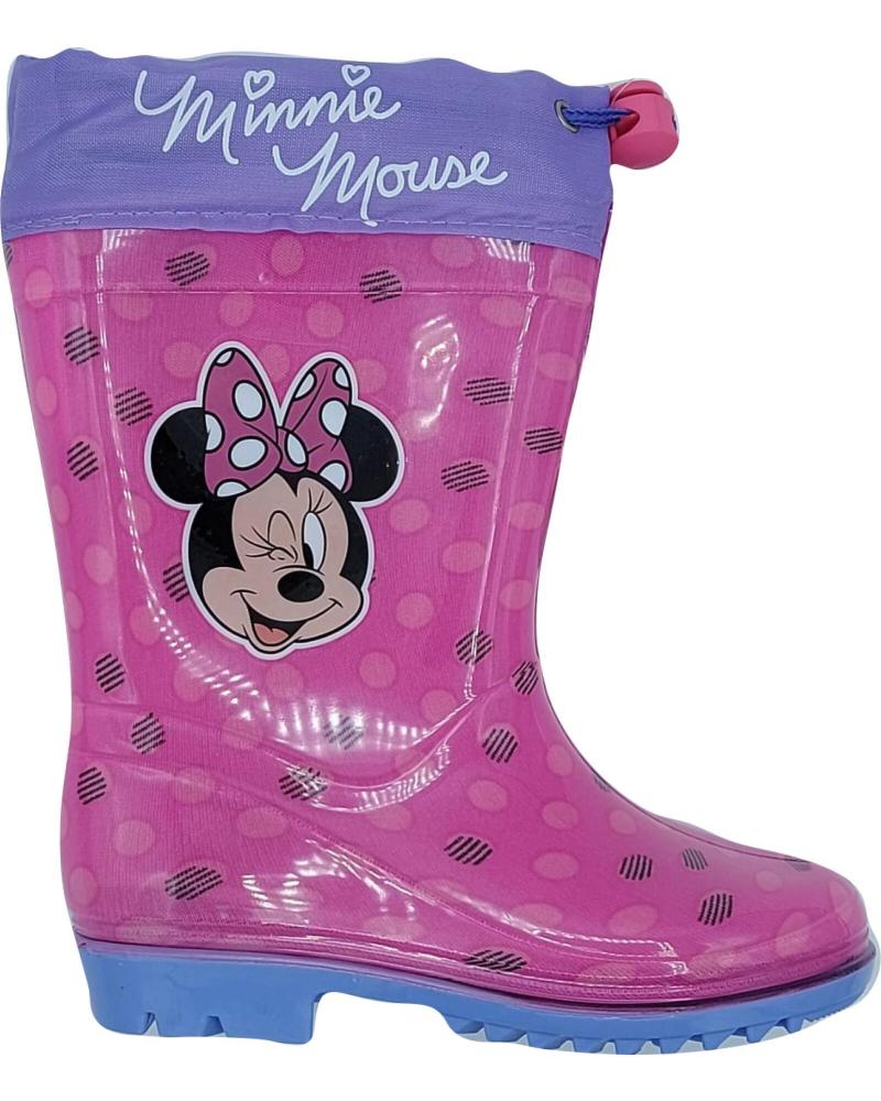 Botas de agua de Niña BUBBLE BOBBLE BOTA DE AGUA MINNIE FUXIA