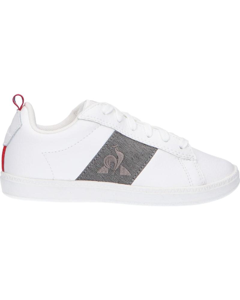 Zapatillas deporte de Mujer y Niña y Niño LE COQ SPORTIF 2010077 COURTCLASSIC OPTICAL WHITE-GREY