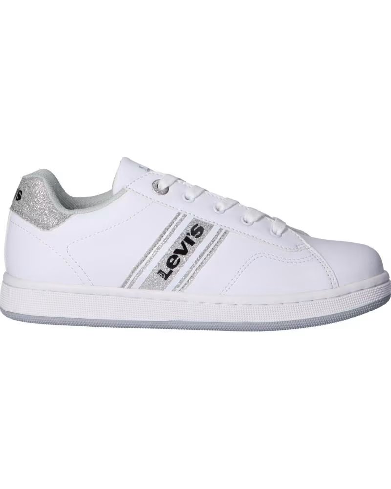 Levis VADS0041S Brandon Lace 0081 White-silver – imagen 2
