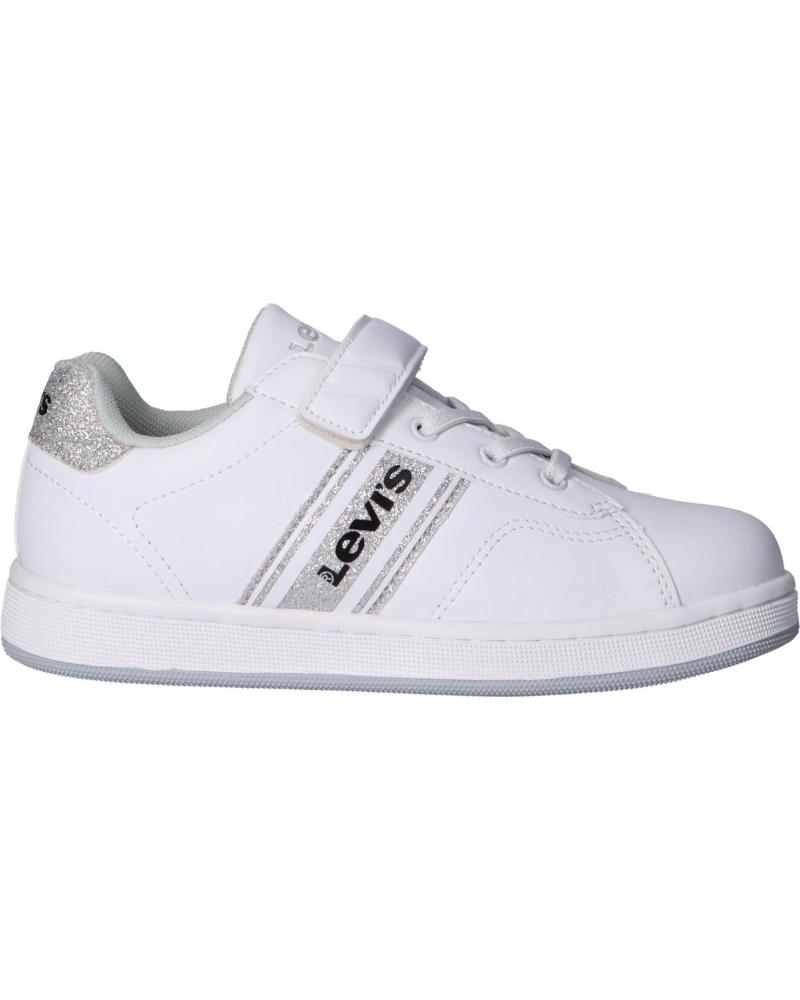 Zapatillas deporte de Niña LEVIS VADS0040S BRANDON 0081 WHITE-SILVER