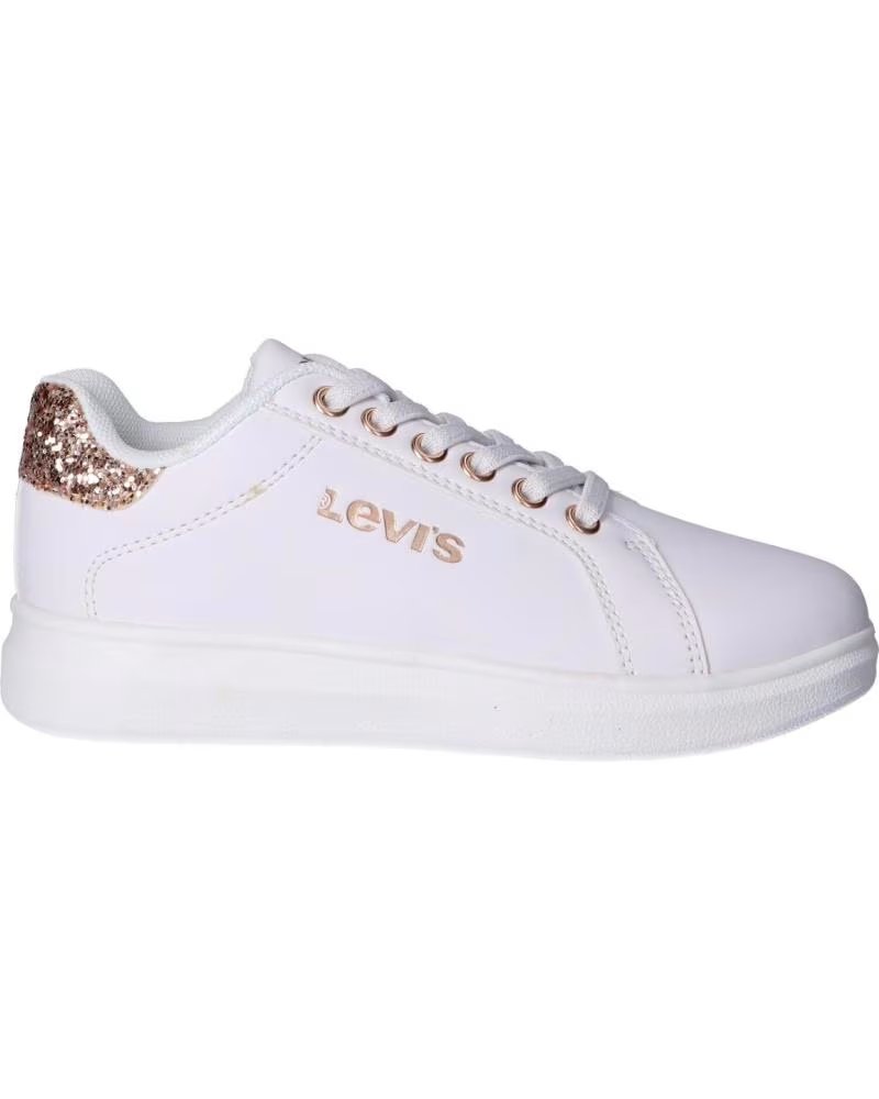 Zapatillas Deporte de Niña y Niño Levis VELL0020S Ellis 2925 White Gold Pink