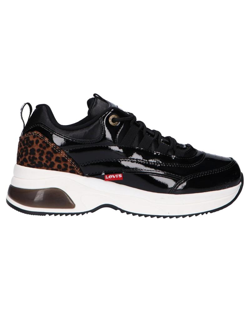 Deportivas de Mujer y Niña y Niño LEVIS VCHE0030S CHELSEA 2442 BLACK ANIMAL PRINT