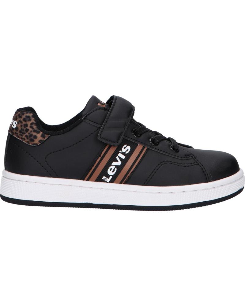 Zapatillas deporte de Niña LEVIS VADS0040S BRANDON 2442 BLACK ANIMAL PRINT