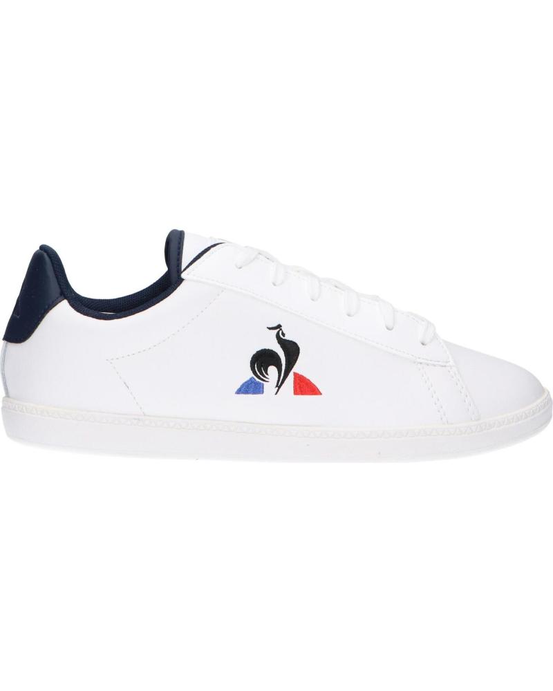 Zapatillas deporte de Mujer y Niña y Niño LE COQ SPORTIF 2020241 COURTSET GS OPTICAL WHITE-DRESS BLUE