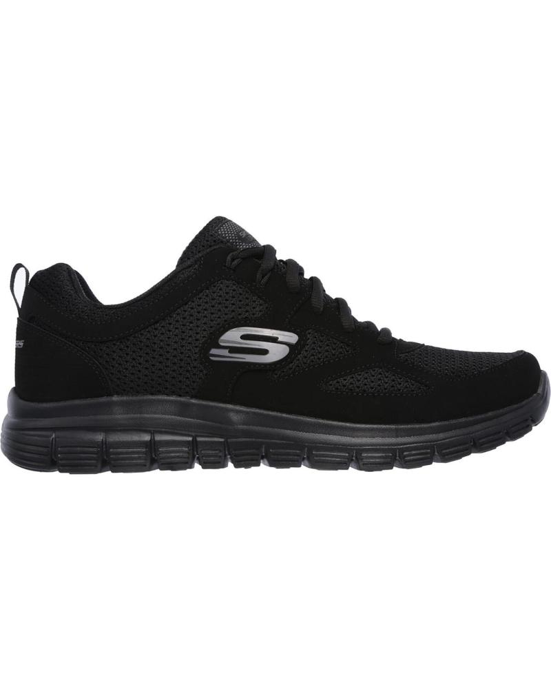 ZAPATILLAS SKECHERS BURNS-AGOURA SK52635 HOMBRE DEPORTIVAS NEGRAS NEGRO