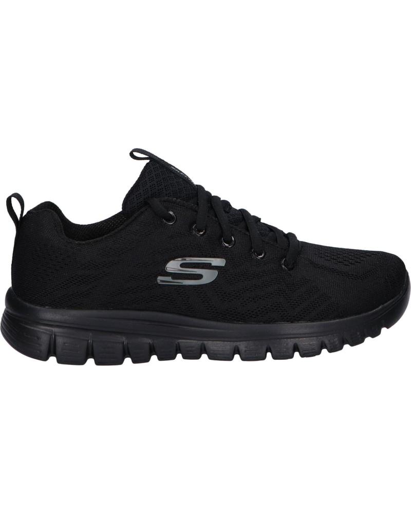 SKECHERS ZAPATILLAS CASUAL SKECHERS GRACEFUL 12615 MUJER NEGRO