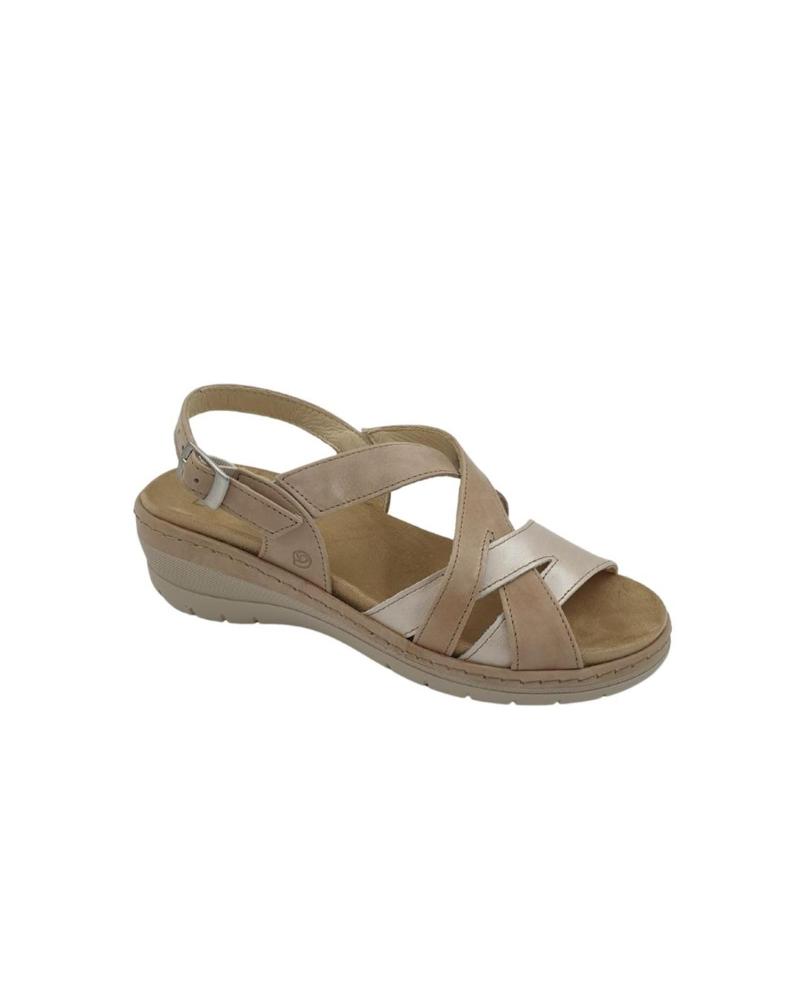 Sandálias de Mulher SUAVE BY LEYLAND SANDALIA MUJER SUAVE TIRA CRUZADA 3254 BEIGE