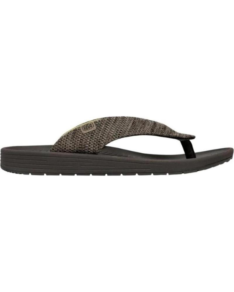 Chanclas de Hombre HEY DUDE MILO MARRON