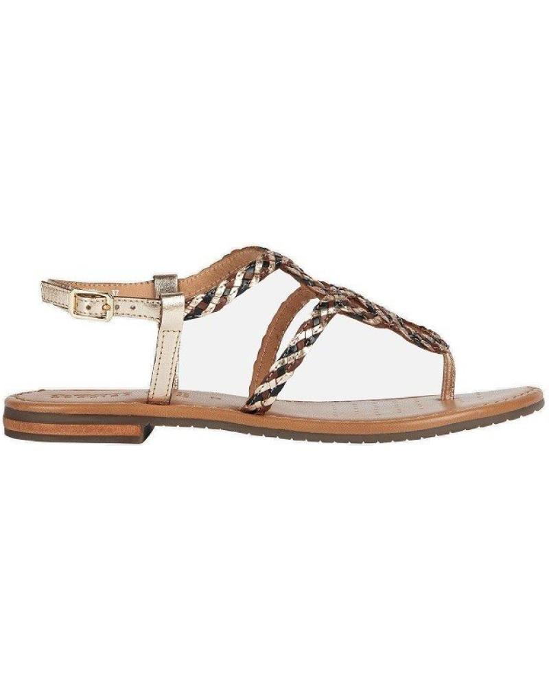 Sandalias de Mujer y Niña GEOX SANDALIAS SOZY -NEGRO D35LXN ORO