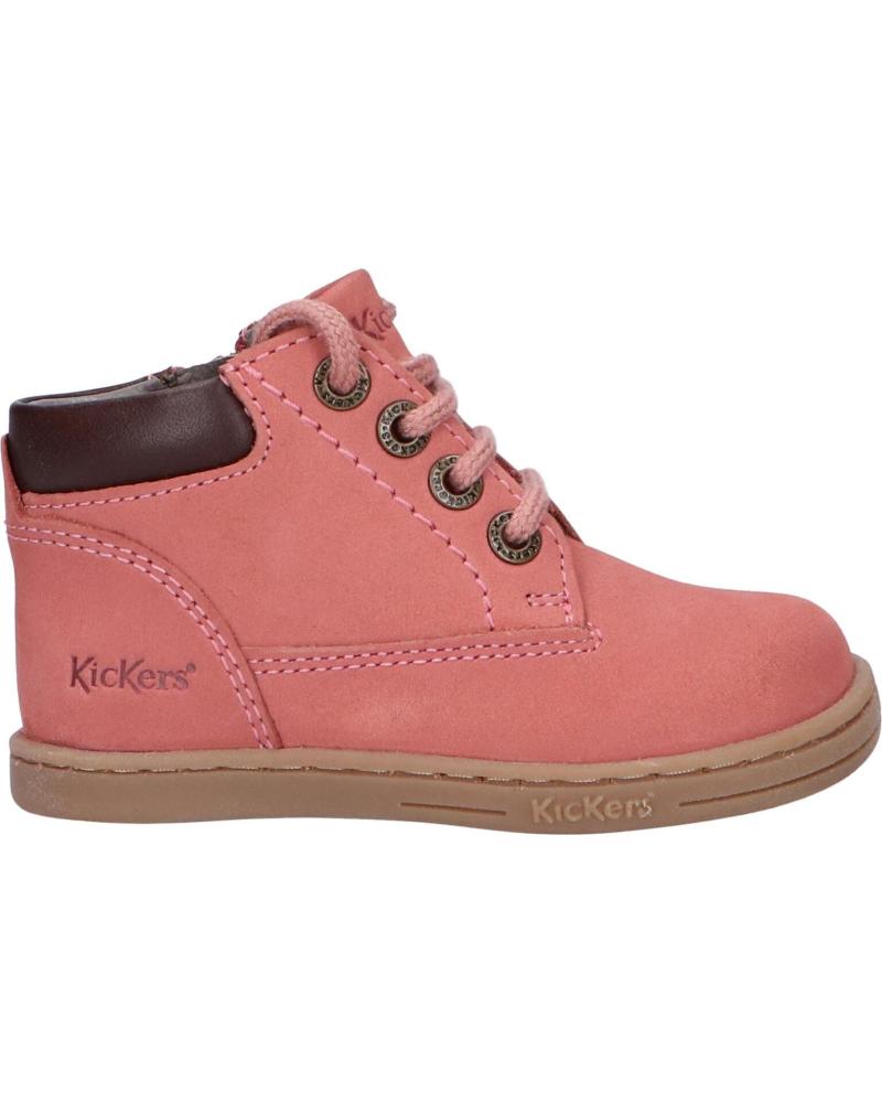 Botines de Niña KICKERS 537938 TACKLAND 131 ROSE CLAIR PERM