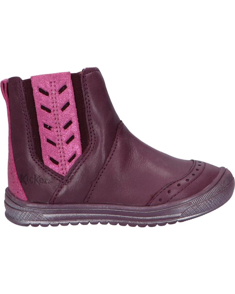 Botas de Niña KICKERS 829980 BELKY 143 VIOLET FONCE METALLISE