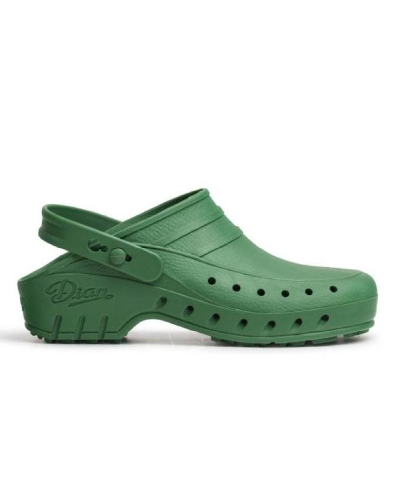 Sandalias de Mujer DIAN ZUECOS 02-S PERFORADO VERDE VERDE