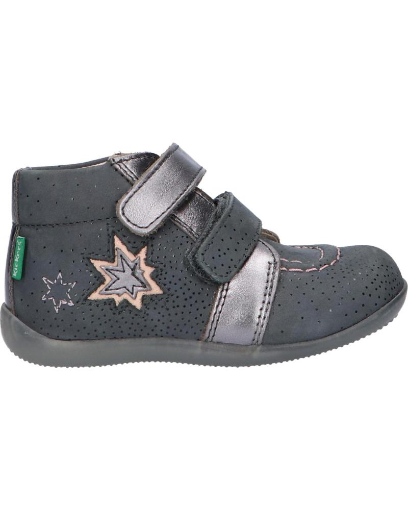 Botines de Niña KICKERS 829620 BANGGY 122 GRIS BRILLANT