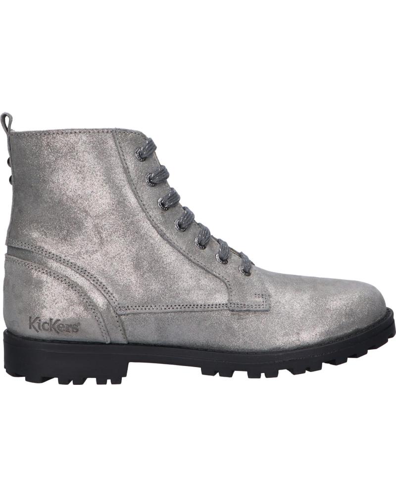Botas de Niña KICKERS 830041 GROOKE 16 ARGENT METALLISE