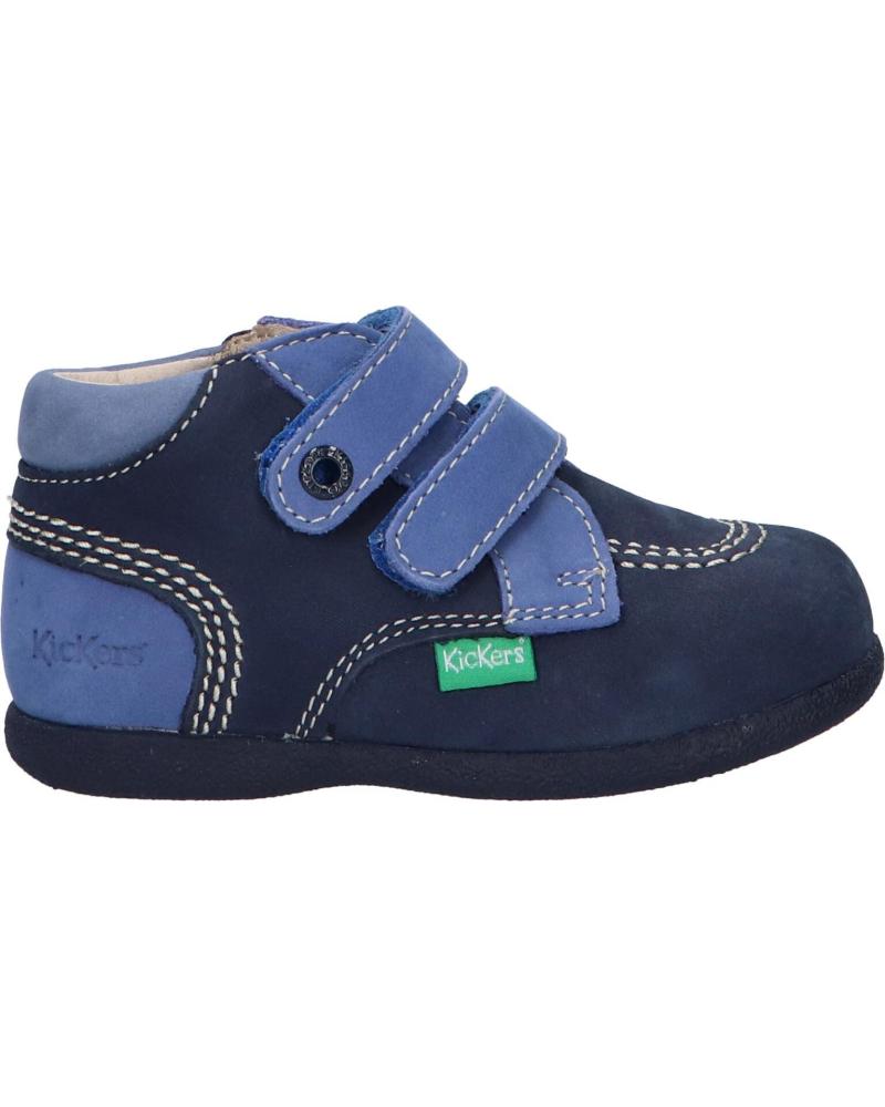 Botines de Niño KICKERS 439475 BABYSCRATCH 103 MARINE BLEU TRICOLORE