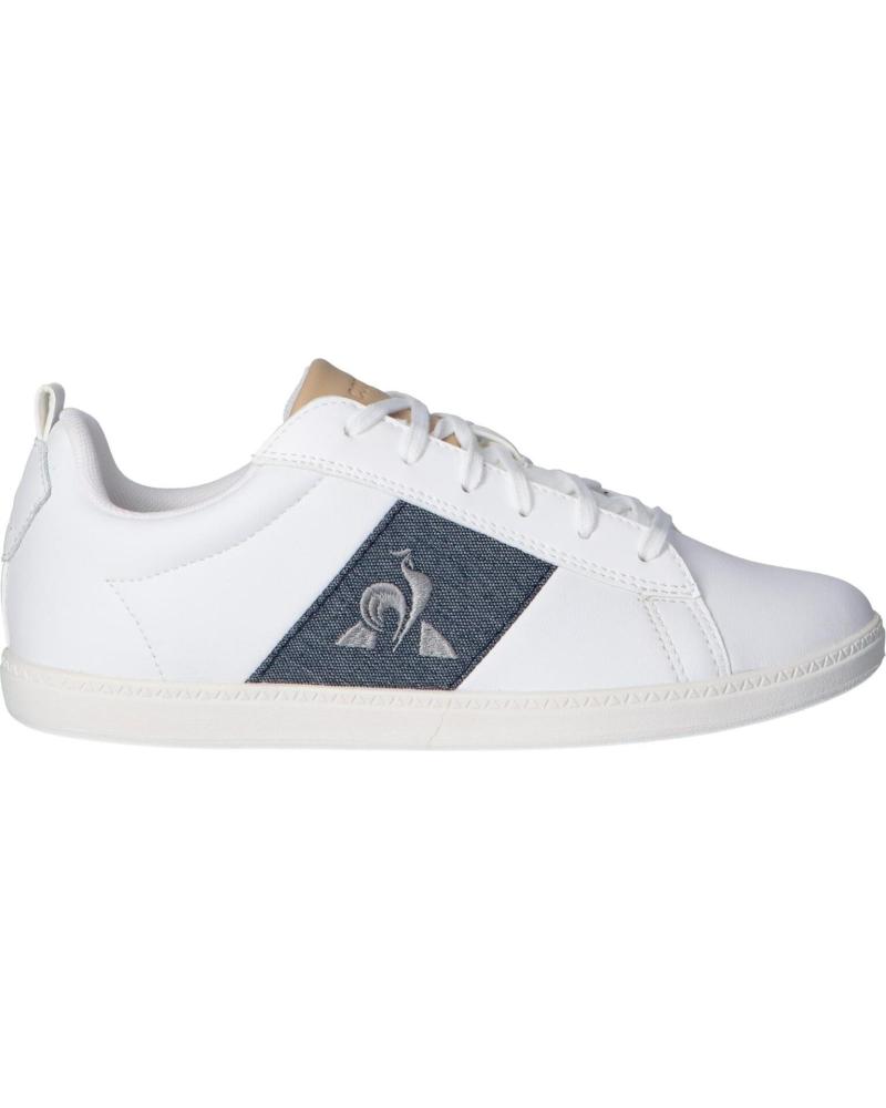 Zapatillas deporte de Mujer y Niña y Niño LE COQ SPORTIF 2110077 COURTCLASSIC GS OPTICAL WHITE-DRESS BLUE