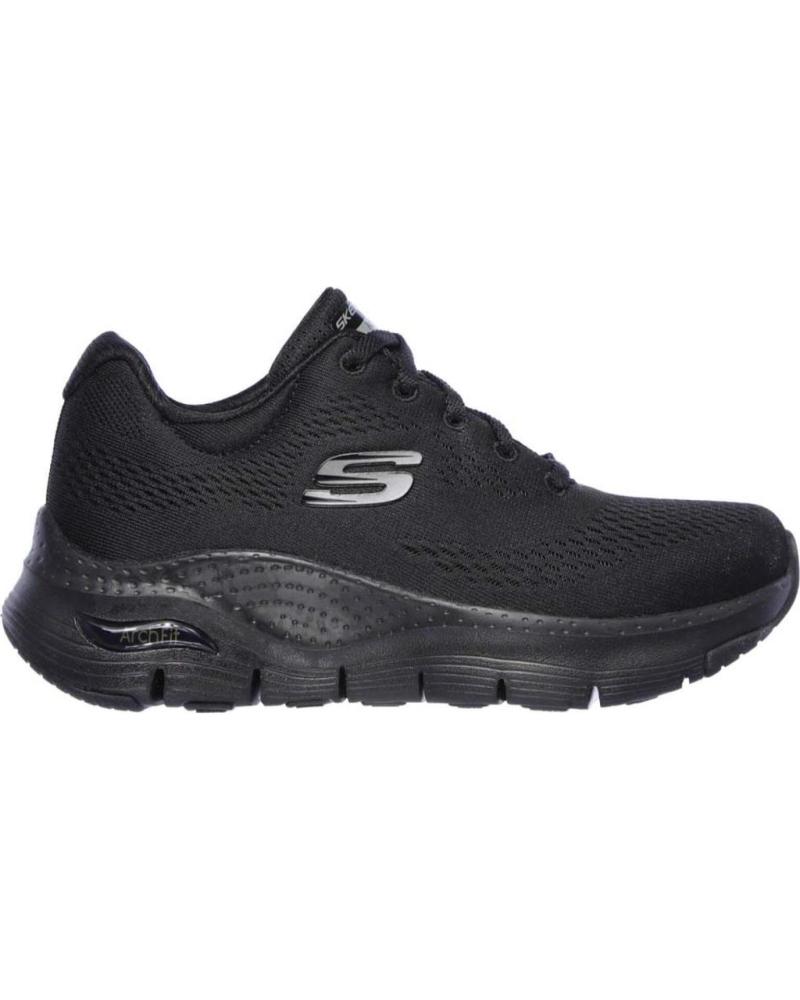 Deportivas de Mujer y Niña SKECHERS ZAPATILLAS ARCH FIT NEGRO