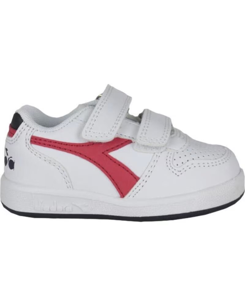 Zapatillas Diadora Playground Td C0673 Blanco y Rojo (red White) 173302 Rojo