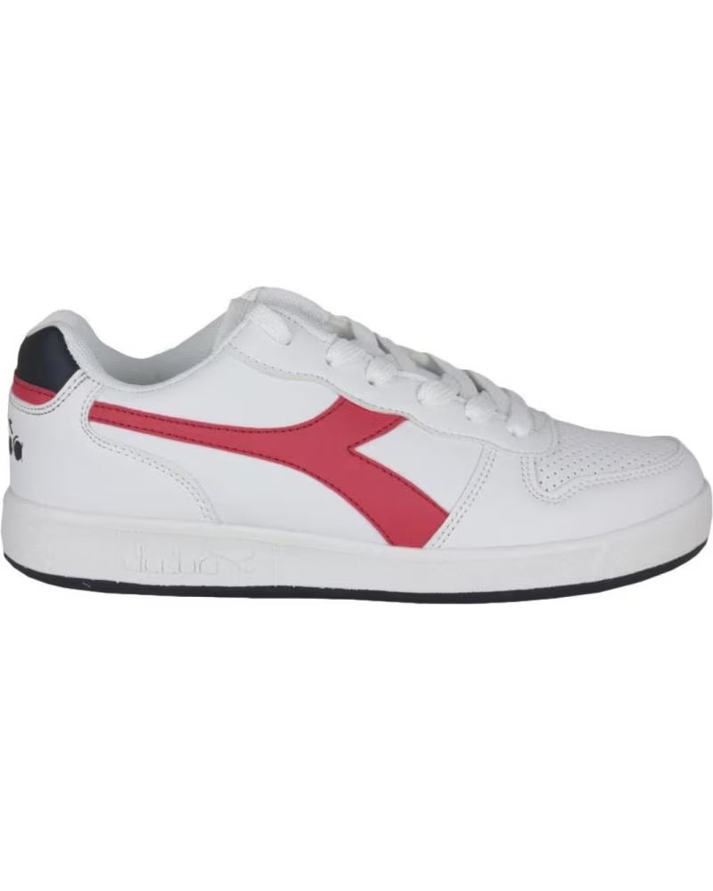Diadora Playground Gs 101 173301 C0673 Blanco Rojo Rojo