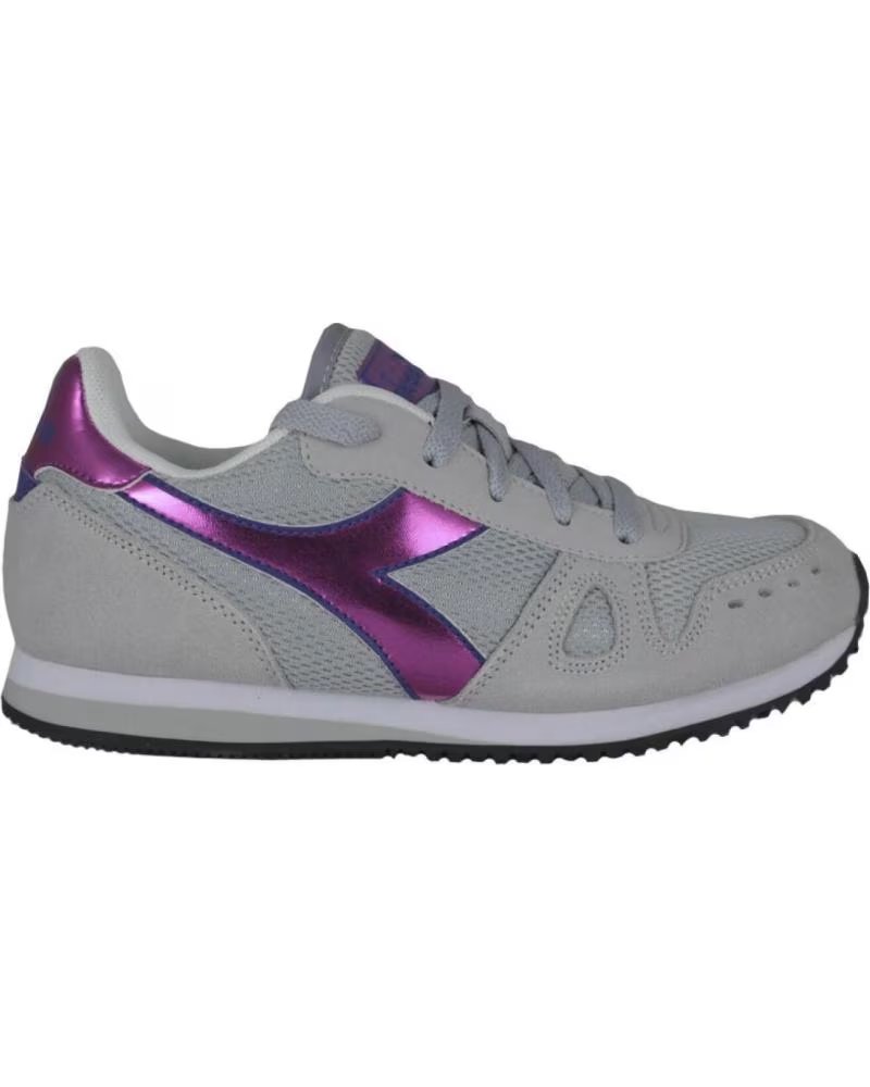 Diadora Simple Run Gs Girl 65010 Rosa-gris