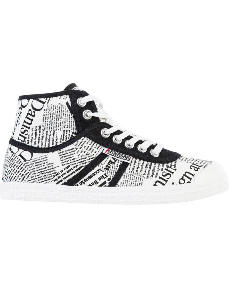 BOTINES LONA KAWASAKI NEWS PAPER K202413 BLANCOS 1002 WHITE