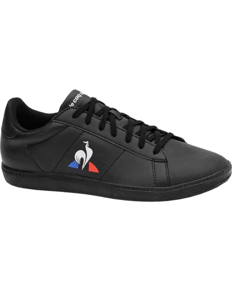 ZAPATILLAS LE COQ SPORTIF COURTSET 2121226 TRIPLE BLACK NEGRO