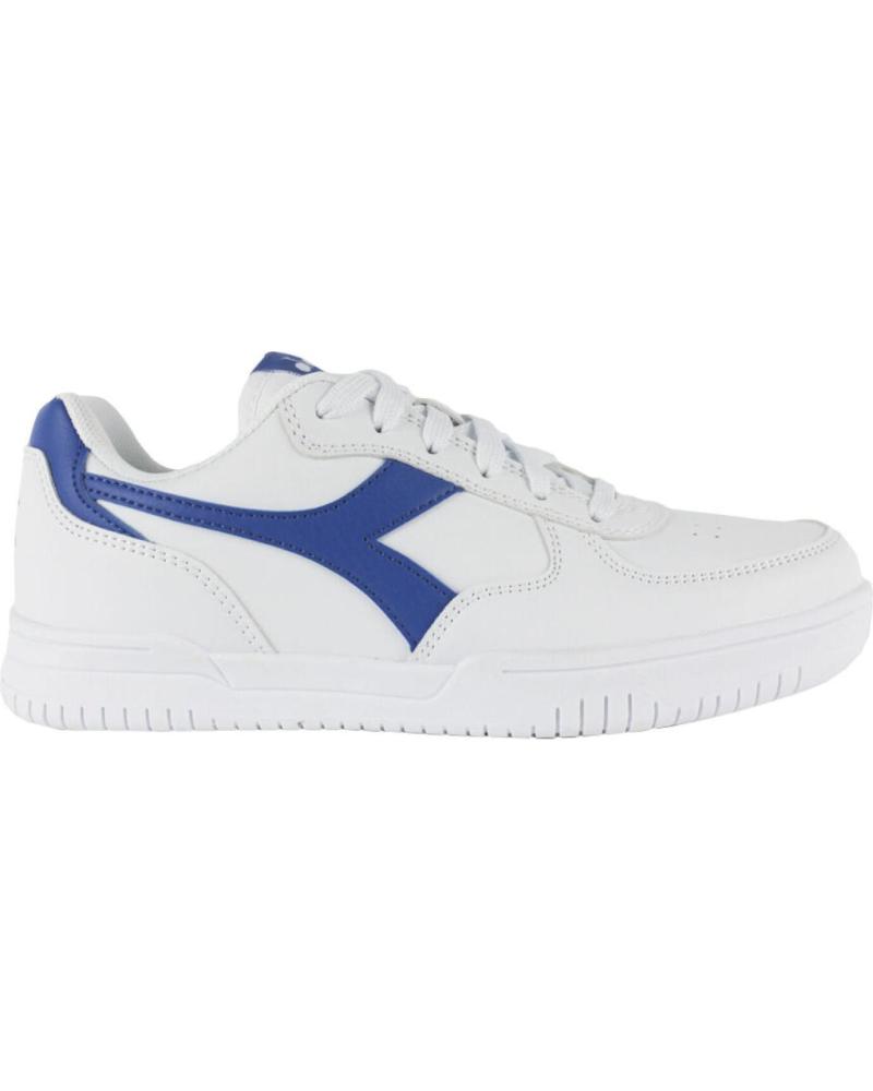 DIADORA RAPTOR LOW GS C3144: ZAPATILLAS BLANCO-AZUL IMPERIAL 177720 BLANCO-AZUL