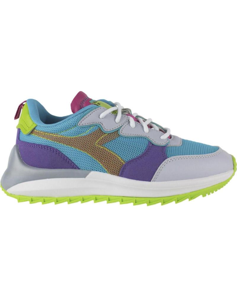 ZAPATILLAS DIADORA JOLLY MESH WN 178302 C9869 EN MULTICOLOR: AZUL ATOLÓN, LAVANDA PROFUNDO Y VERDE FLÚOR MORADO-AZUL