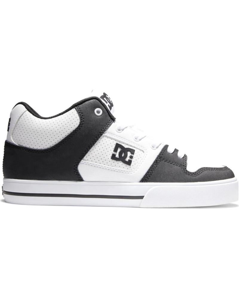 ZAPATILLAS DC SHOES PURE MID ADYS400082 BLANCO NEGRO WHITE-BLACK-WHITE WBI