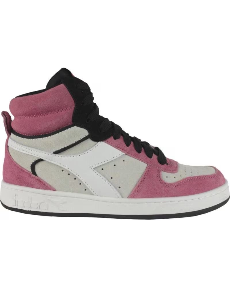 Zapatillas Diadora Magic Basket Mid Suede Wn 501 179011 C9996 Tea Rose White C9996 – imagen 1