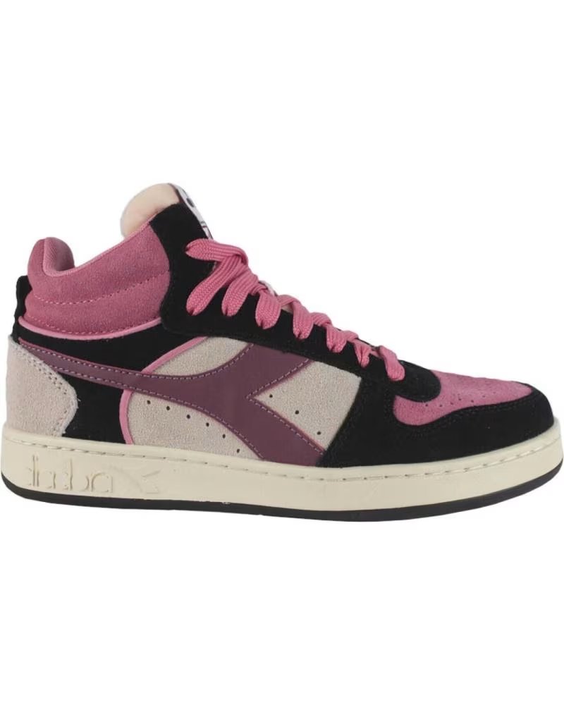 Zapatillas Diadora Magic Basket Demi Suede Wn 501 179012 D0111 Peony Plata D0111 – imagen 1