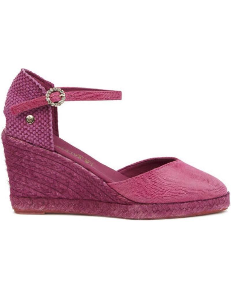 SANDALIA DE CUÑA LA VALETA LETICIA FUCSIA FUCSIA