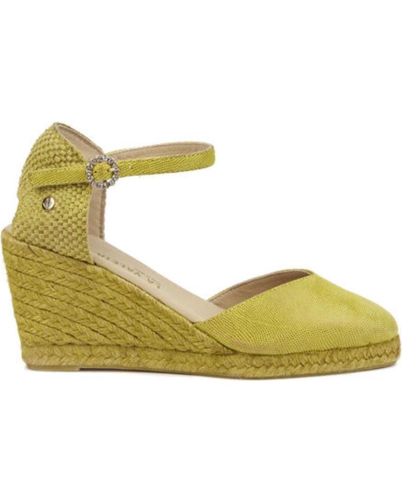 SANDALIA DE CUÑA LA VALETA LETICIA VERDE LIMA LIMA