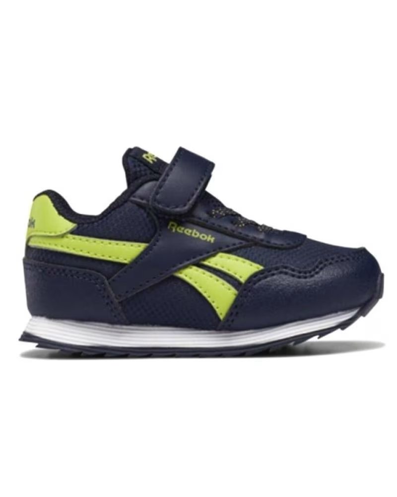 Reebok Royal Classic Jogger 3 G58295 - Zapatillas Infantil Azul Marino y Lima Negro