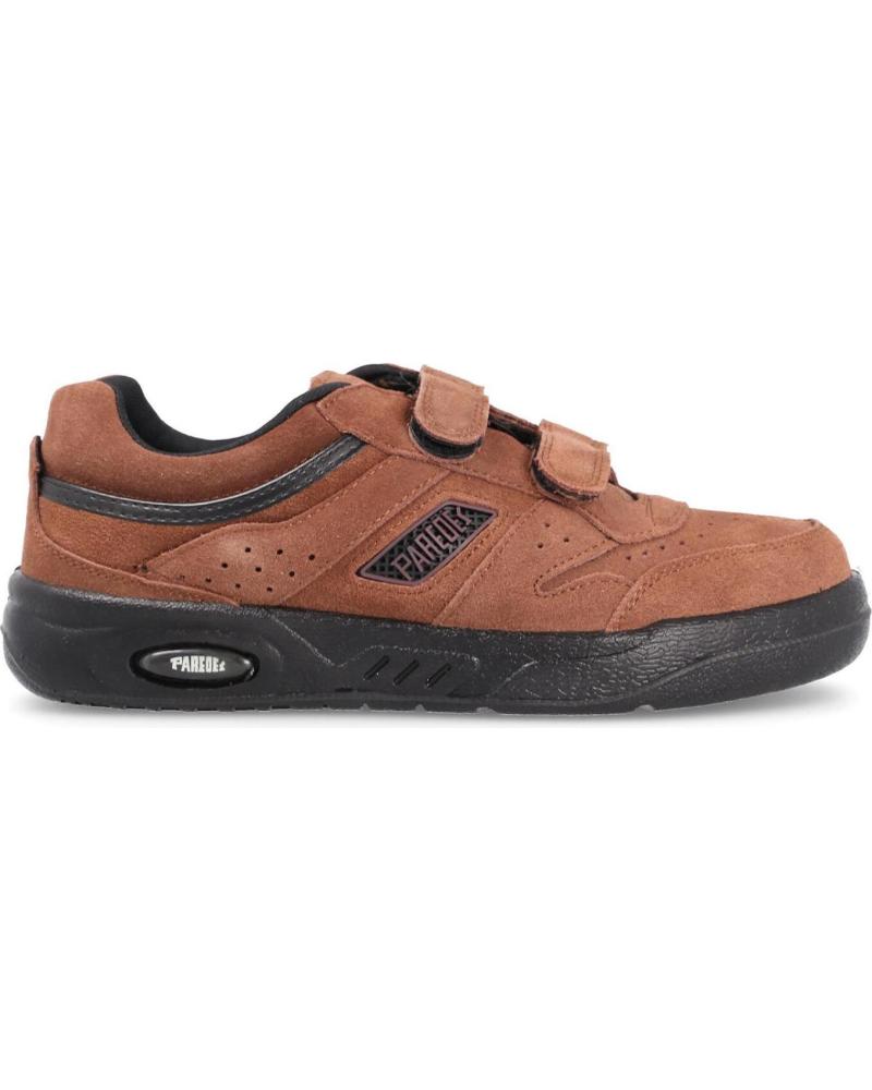 Zapatillas deporte de Mujer y Hombre PAREDES ECOLOGICO SERRAJE VELCRO MARRON