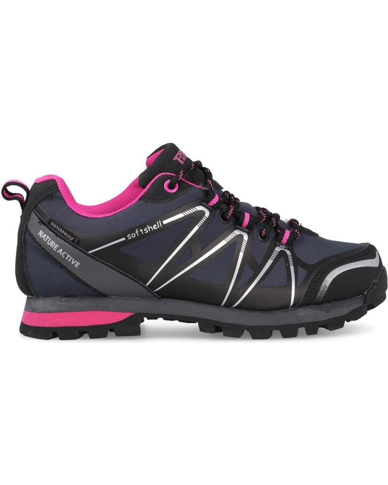 PAREDES S LUCIA - ZAPATILLAS DE TREKKING Y CASUAL PARA MUJER, GRIS OSCURO CON FUCSIA GRIS-FUCSIA
