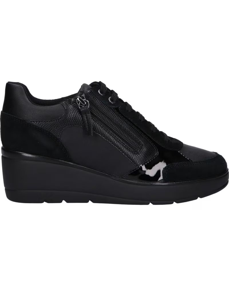 Zapatos de Cuña de Mujer Geox D36RAC 05422 D Ilde C9999 Black