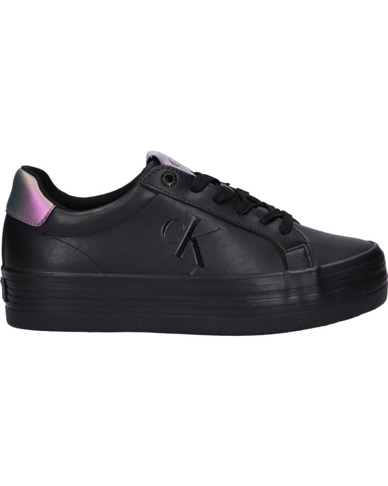 Zapatillas deporte de Mujer CALVIN KLEIN YW0YW01144 BOLD VULC FLATF 0GU BLACK-AMETHYST