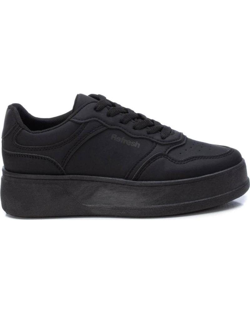 REFRESH ZAPATILLAS CASUAL PLATAFORMA MODELO 170967 NEGRO NEGRO
