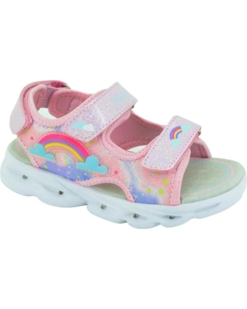Sandalias de Niña BUBBLE BOBBLE BUBBLE SANDALIA CON LUCES C593 BLANCO