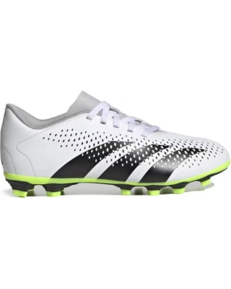 Adidas Botas de Fútbol Predator ACCURACY.4 Fxg Junior IE9434 Blanco/negro con Detalles Lima Negro