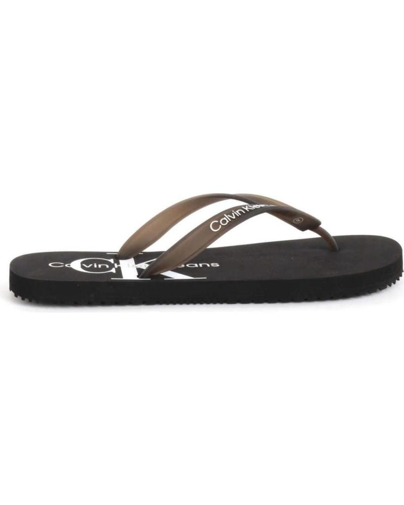 CHANCLAS CALVIN KLEIN JEANS BEACH SANDAL HOMBRE NEGRO BLACK