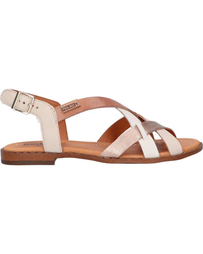 SANDALIAS PIKOLINOS ALGAR W0X-0556C3 MARFIL/MARRÓN MARFIL